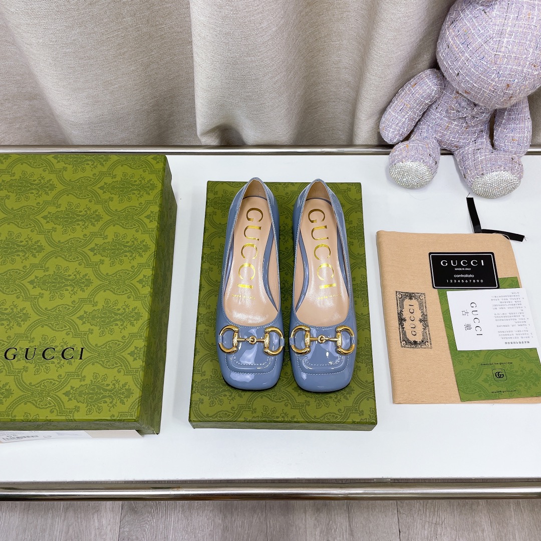 Gucci Women’s Ballet Flat With Horsebit Jade Green For Women GG
