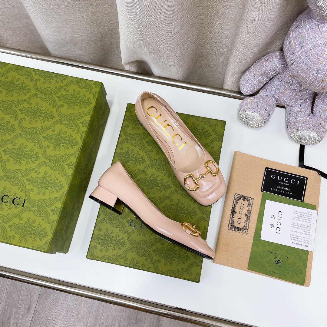 Gucci Women’s Ballet Flat With Horsebit Pink For Women GG