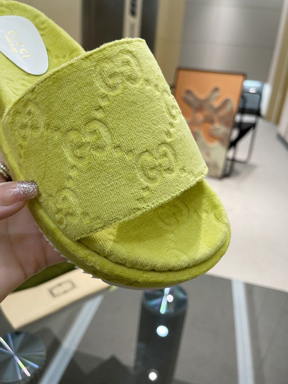 Gucci Women’s GG Platform Sandal Yellow For Women GG