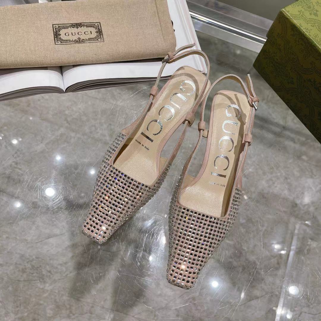 Gucci Women’s GG Slingback Pump Beige For Women GG