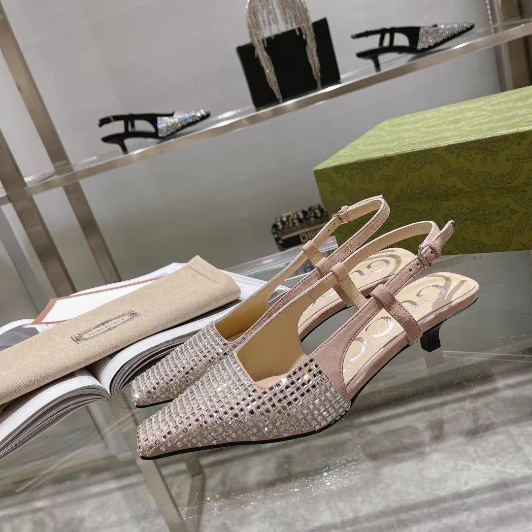 Gucci Women’s GG Slingback Pump Beige For Women GG