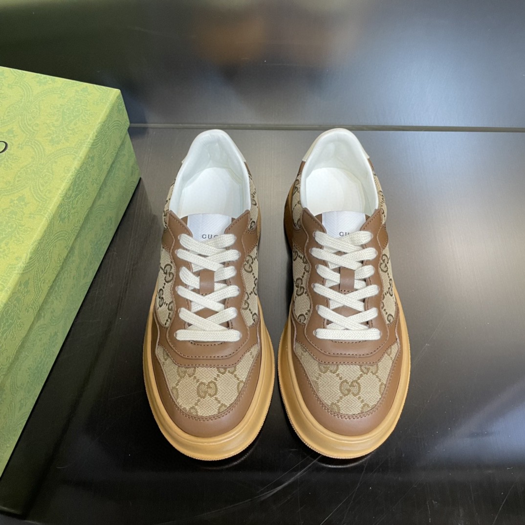Gucci Women’s GG Sneaker Brown And Beige For Women 676092 UPG20 2866