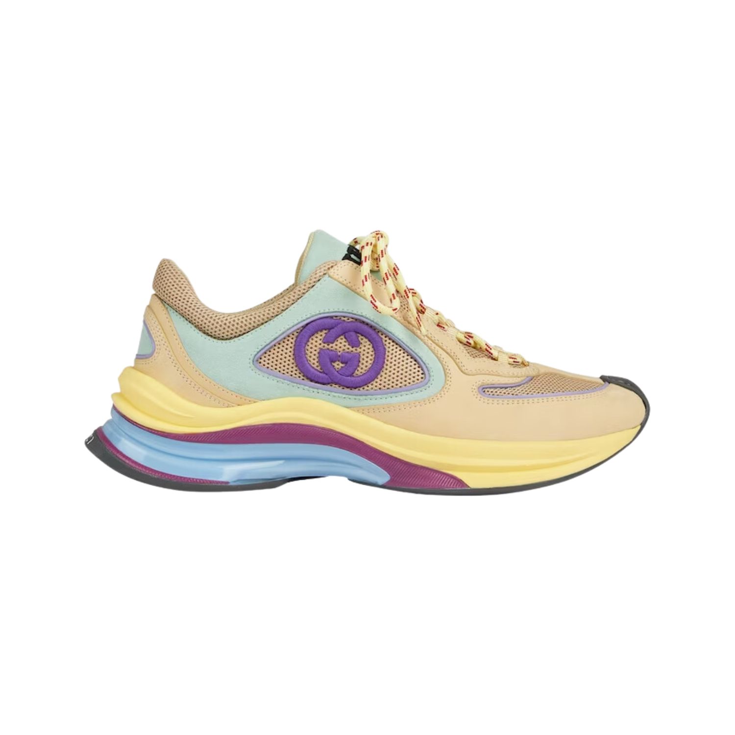 Gucci Women’s Gucci Run Sneaker Yellow For Women- 746939 AAB62 9342