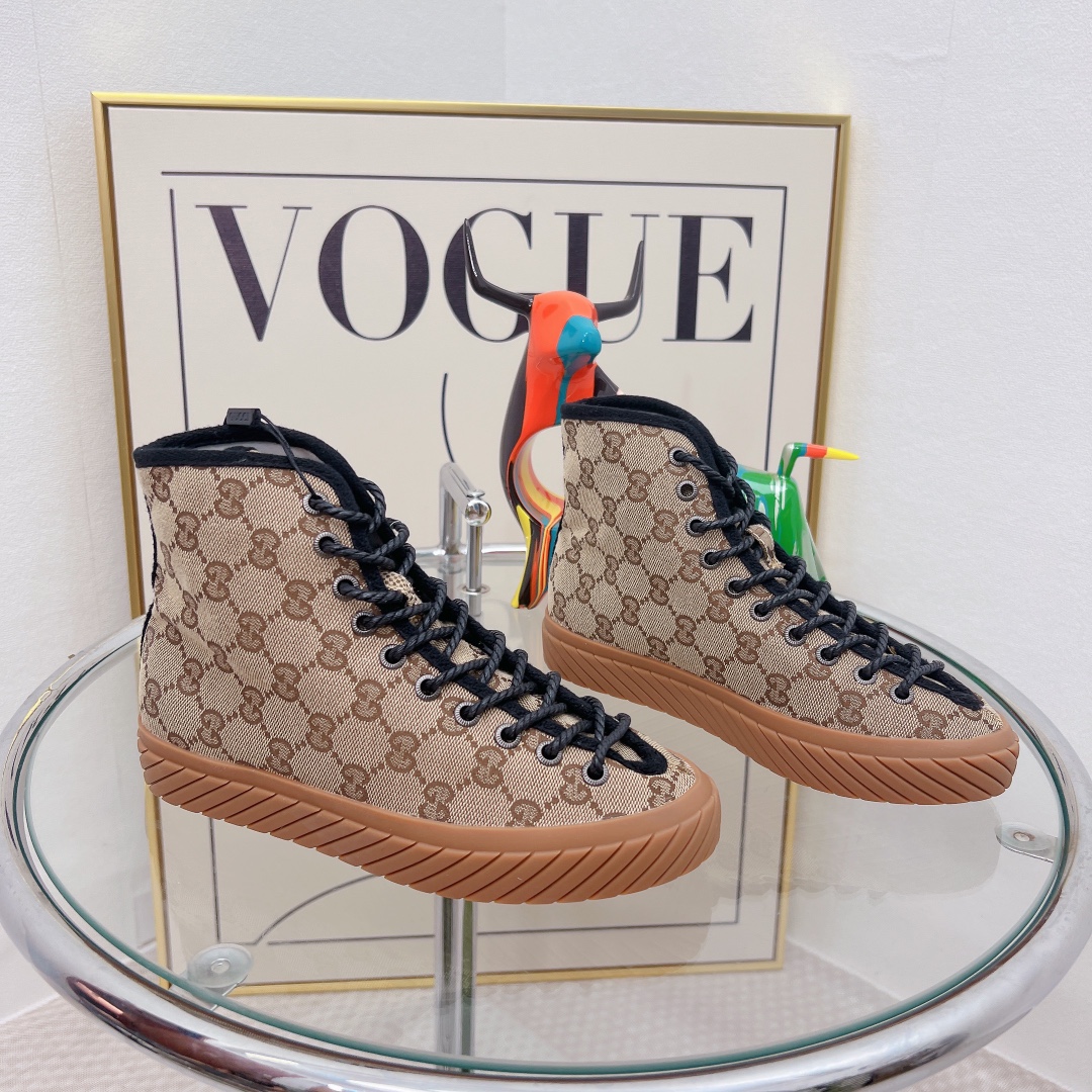 Gucci Women’s High-Top Maxi GG Sneaker Beige For Women GG