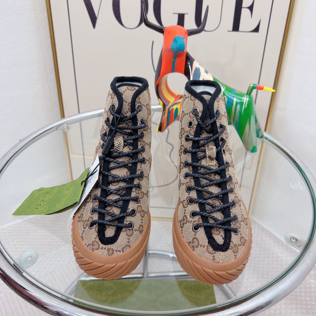 Gucci Women’s High-Top Maxi GG Sneaker Beige For Women GG