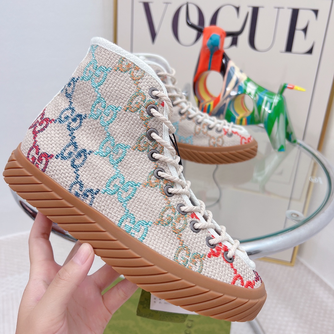 Gucci Women’s High-Top Maxi GG Sneaker Muticolor For Women GG