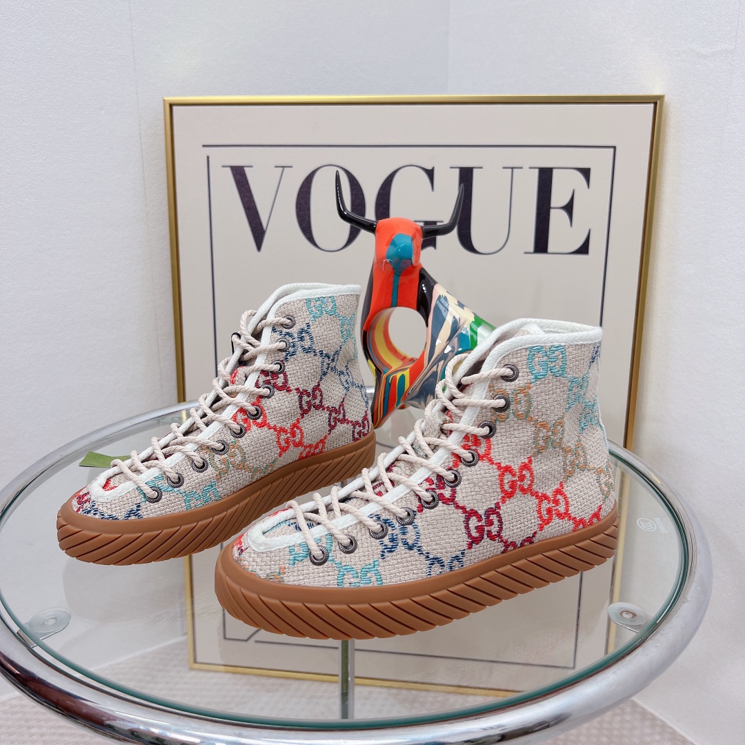 Gucci Women’s High-Top Maxi GG Sneaker Muticolor For Women GG