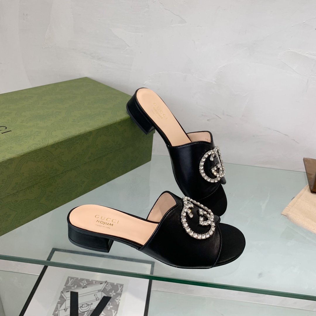 Gucci Women’s Nojum Sandal Black For Women GG