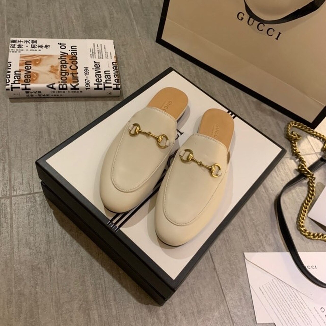 Gucci Women’s Princetown Slipper White For Women GG 423513 C9D00 9022
