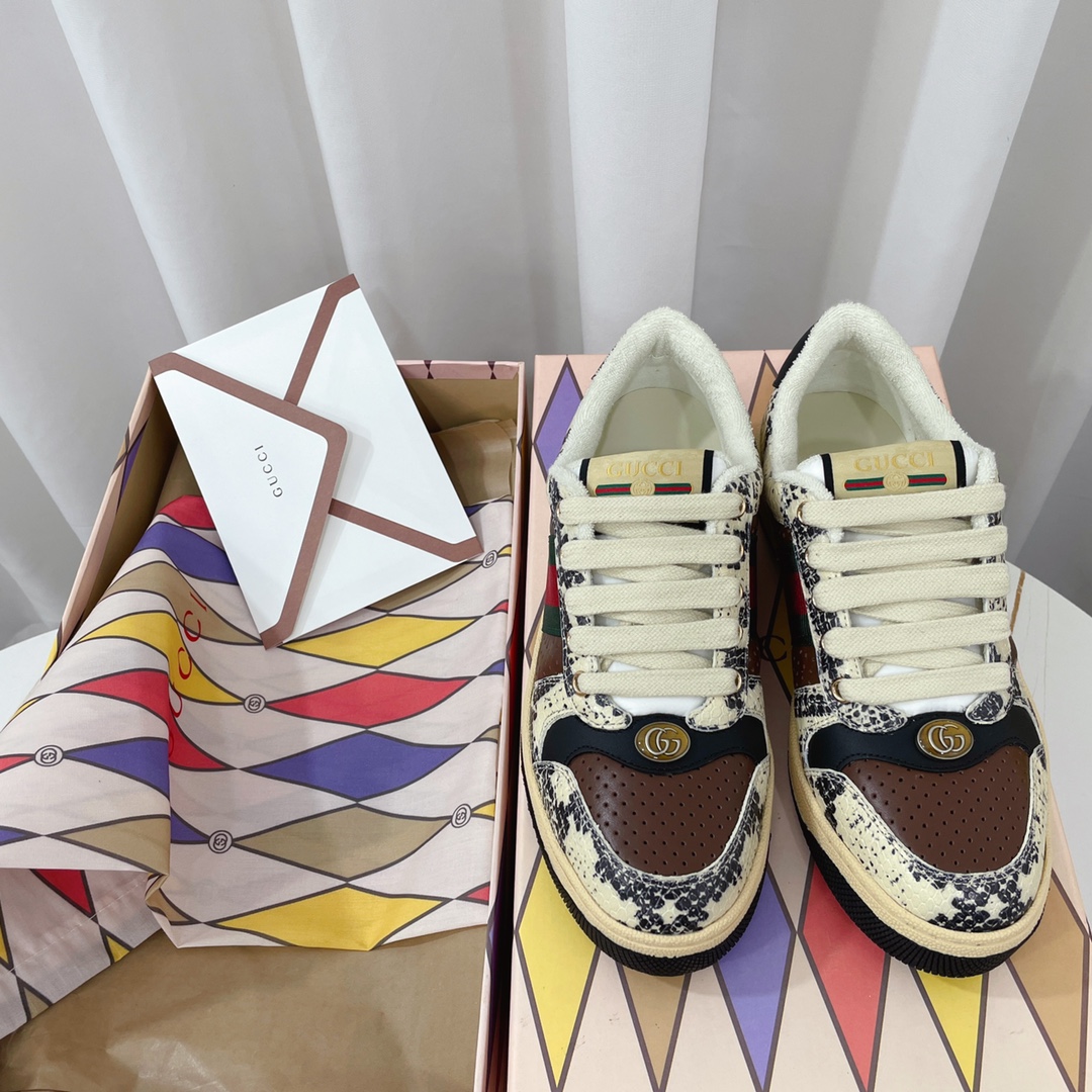 Gucci Women’s Screener Sneaker Beige For Women GG