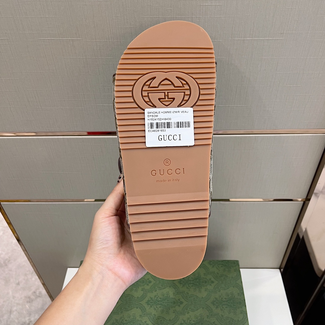 Gucci Women’s Slide Sandal With Straps Beige For Women GG