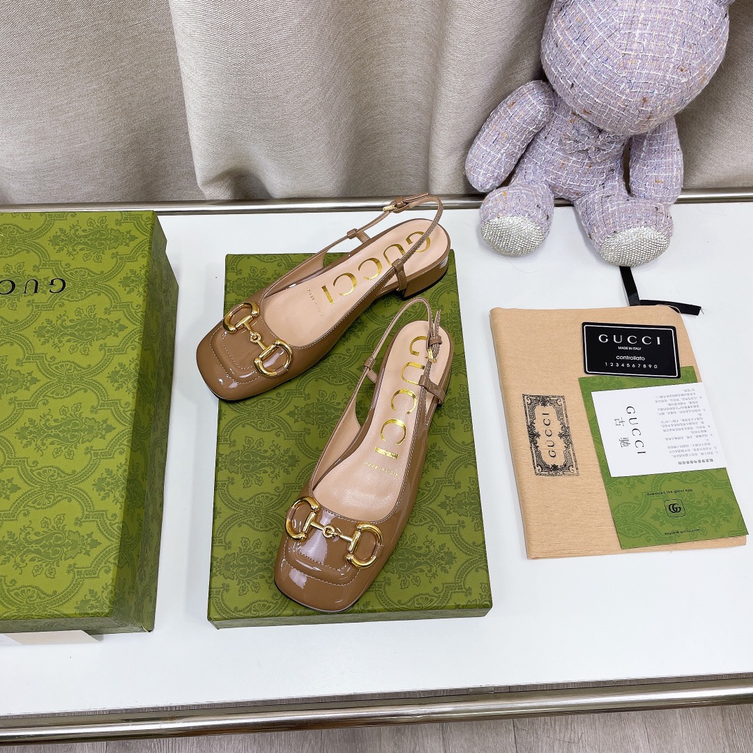 Gucci Women’s Slingback With Horsebit Green For Women GG