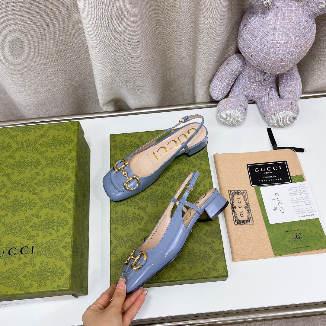 Gucci Women’s Slingback With Horsebit Jade Green For Women GG
