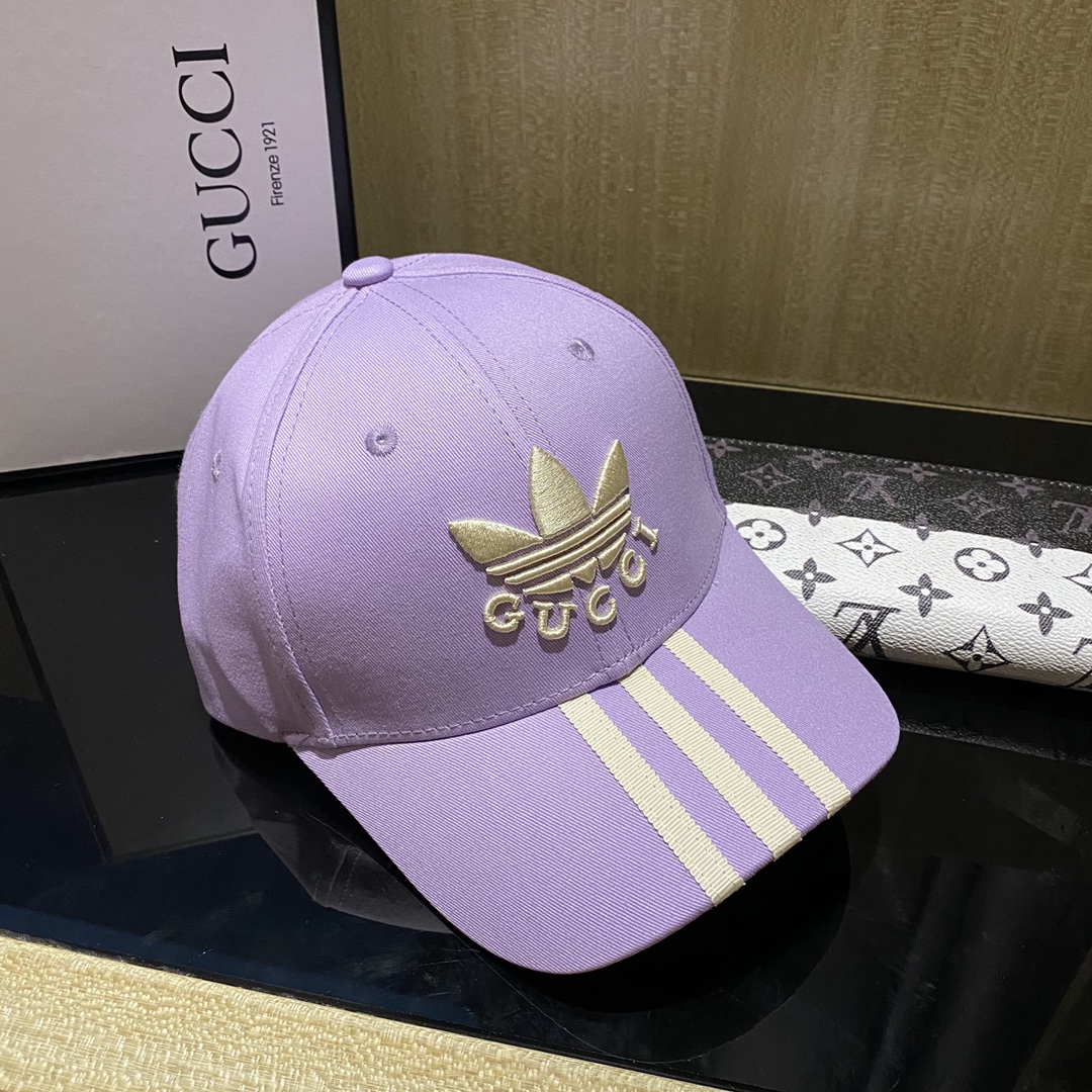 Gucci x Adidas Baseball Hat Blue GG Hat