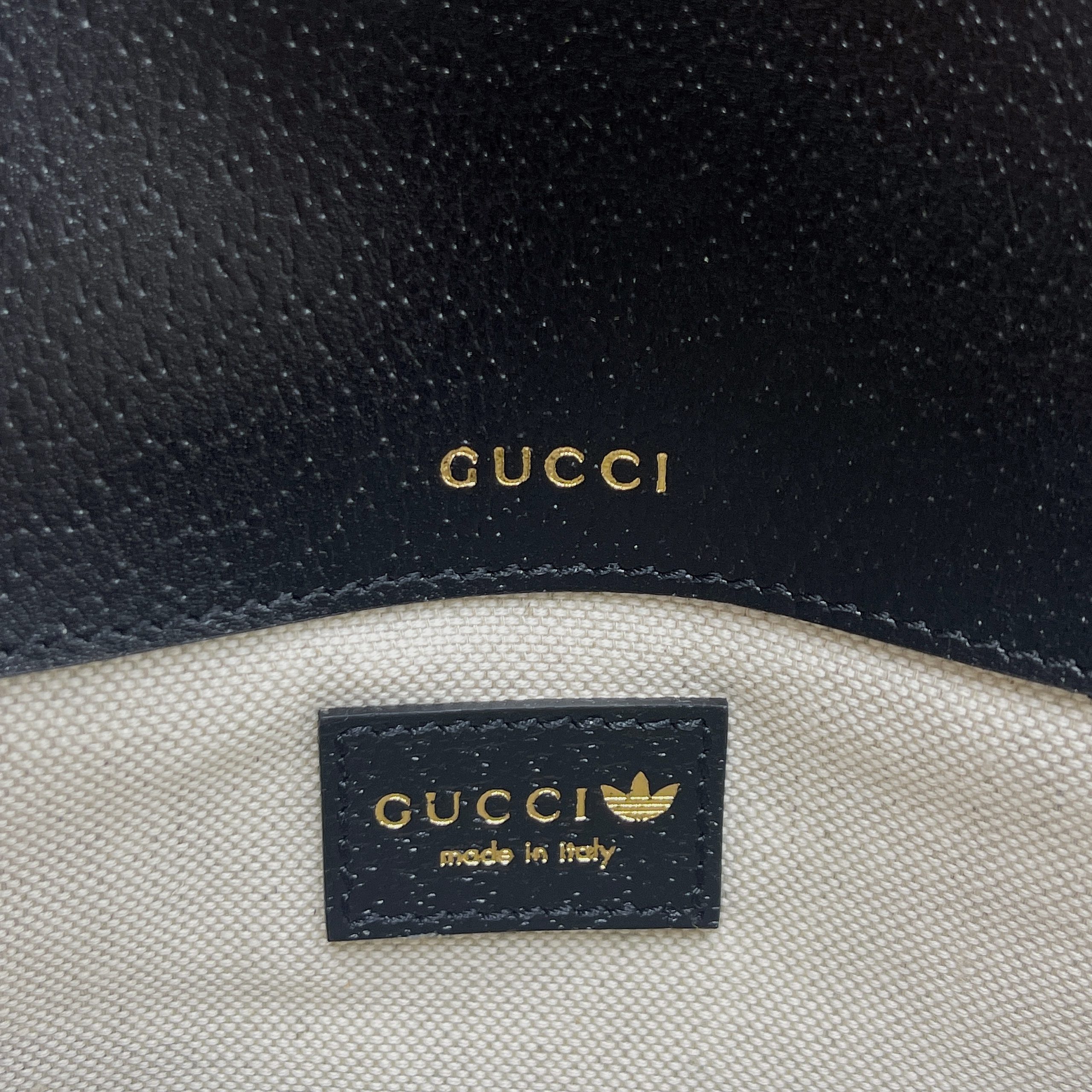 Gucci x Adidas Horsebit 1955 Mini Bag Black For Women, Women’s Bags 8.1in/21cm