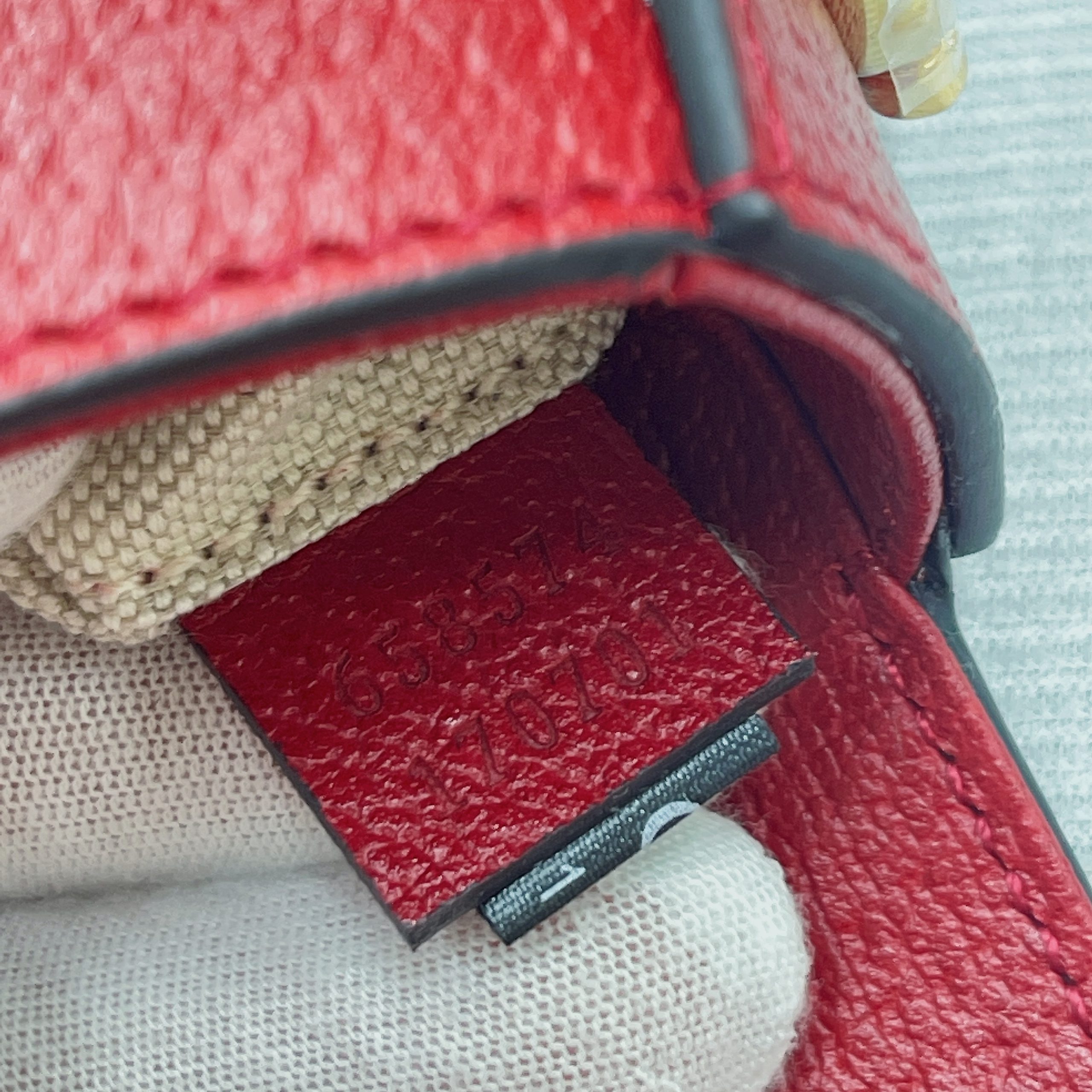 Gucci x Adidas Horsebit 1955 Mini Bag Red For Women, Women’s Bags 8.1in/21cm GG 658574ZDG 6563