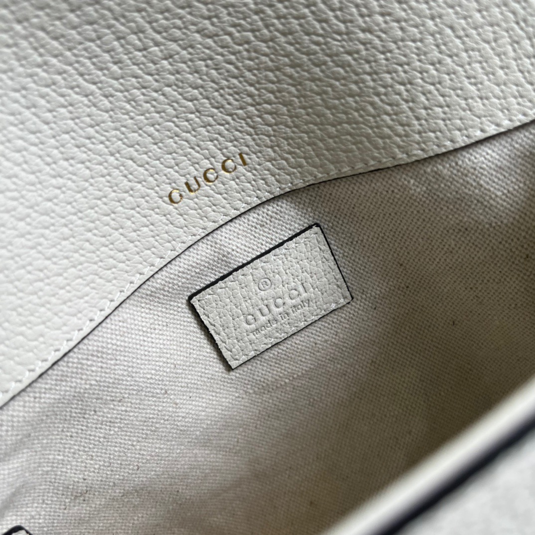 Gucci x Adidas Horsebit 1955 Mini Bag White For Women, Women’s Bags 8.1in/21cm GG 658574ZDG 8727