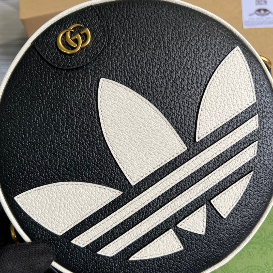 Gucci x Adidas Ophidia Shoulder Bag Black For Women, Women’s Bags 8.6in/22cm GG 