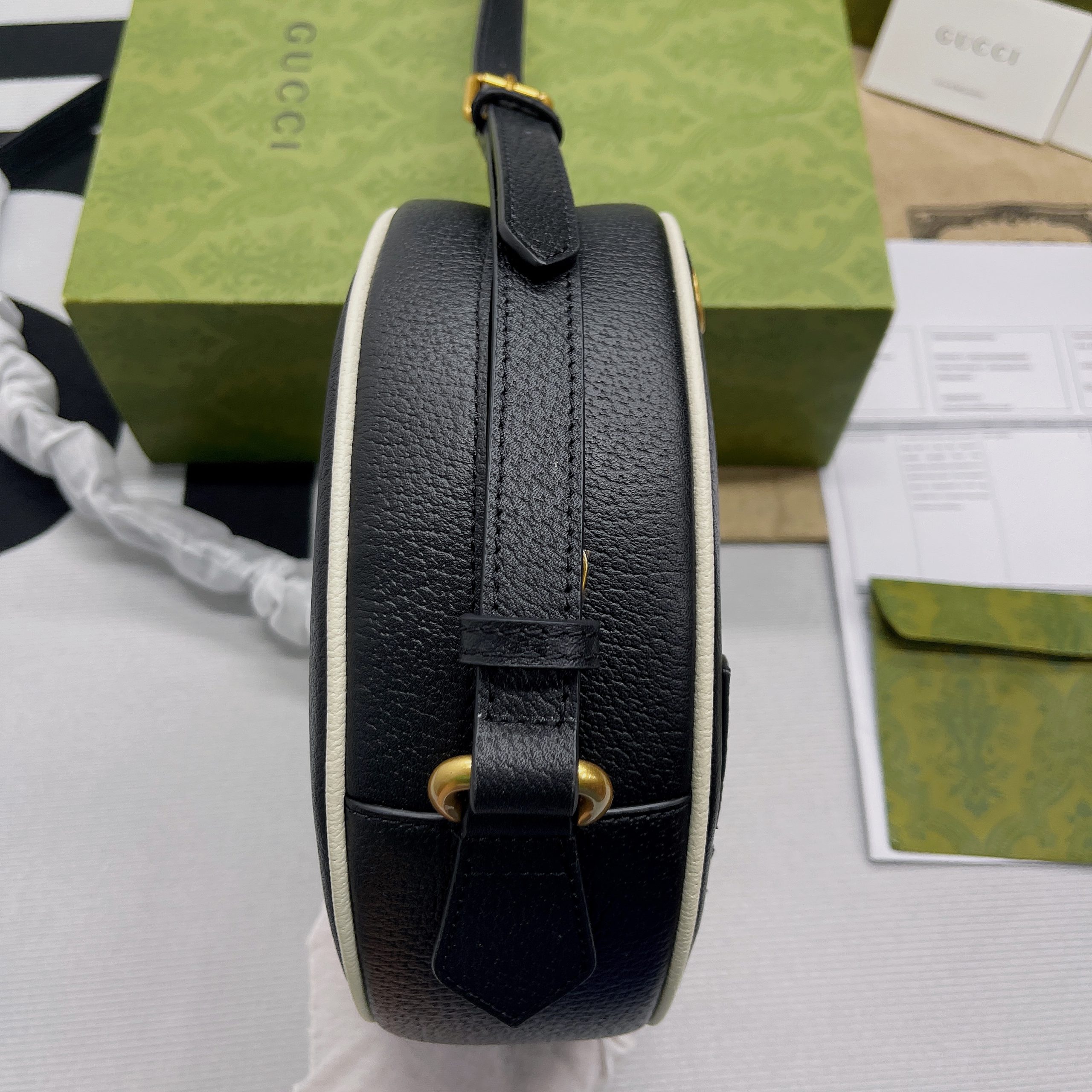Gucci x Adidas Ophidia Shoulder Bag Black For Women, Women’s Bags 8.6in/22cm GG 