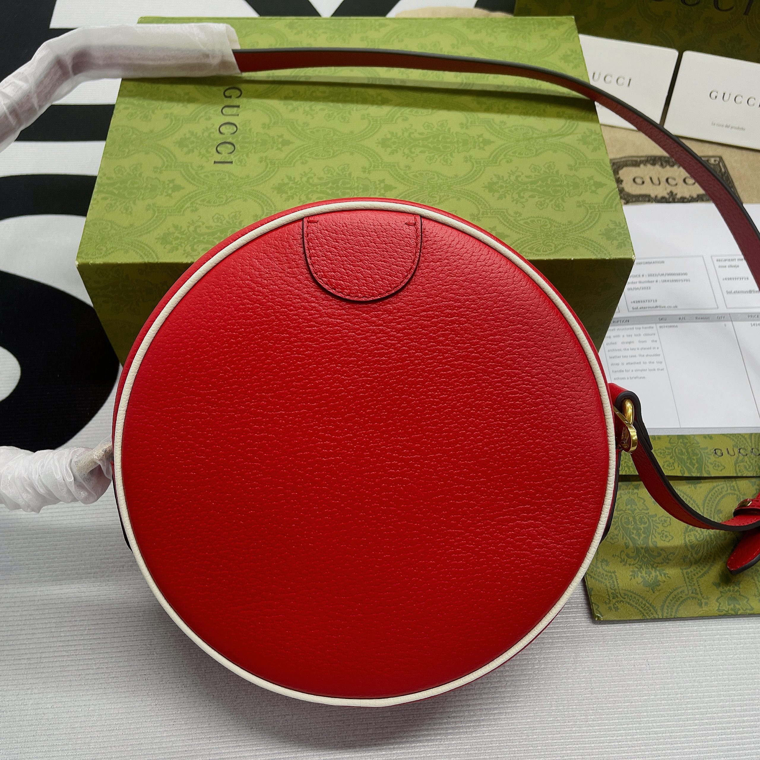 Gucci x Adidas Ophidia Shoulder Bag Red For Women, Women’s Bags 8.6in/22cm GG 702626 DJ24T 6484