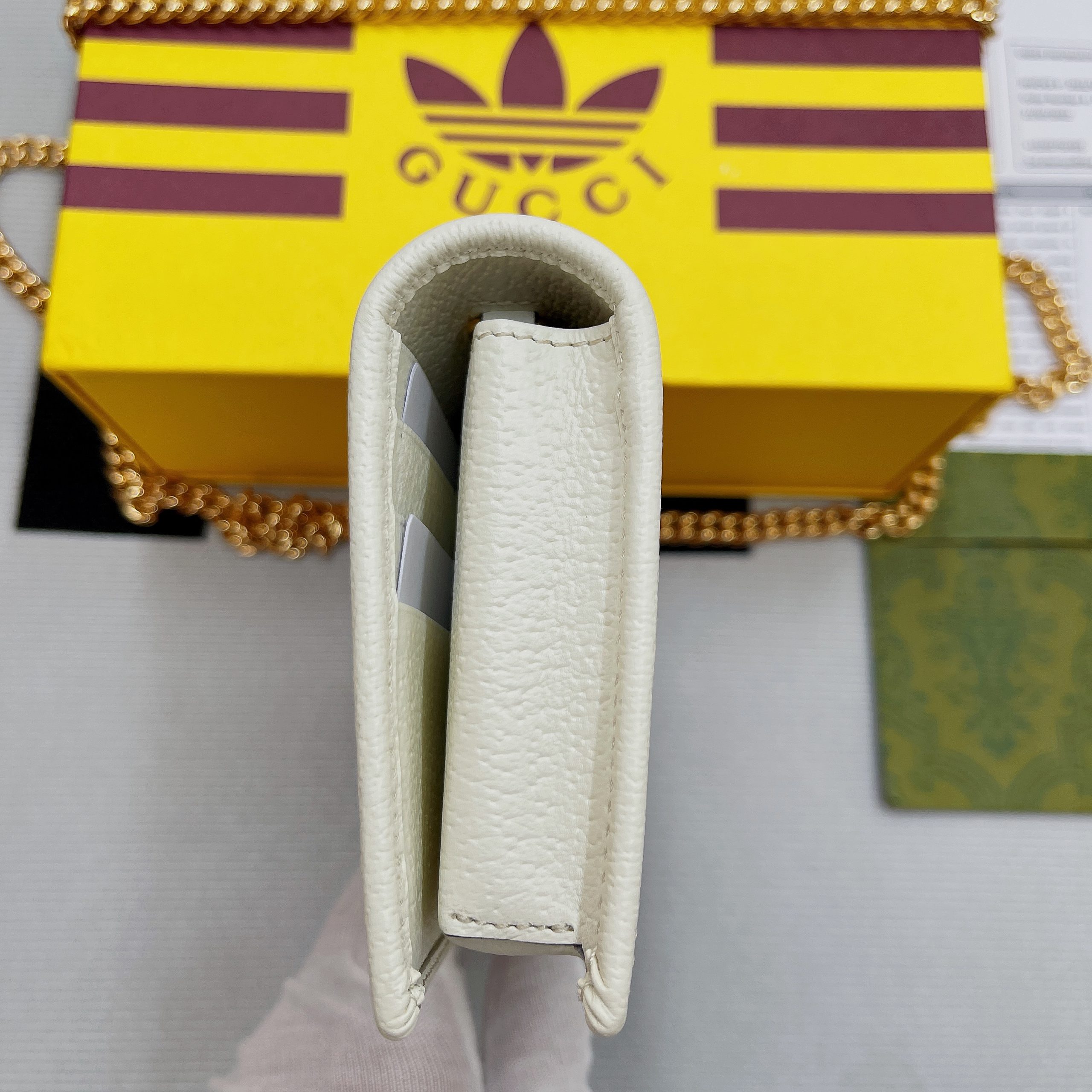 Gucci x Adidas Wallet With Chain Red For Women, Women’s Bags 7.5in/19cm GG 621892 UZ3BG 6484