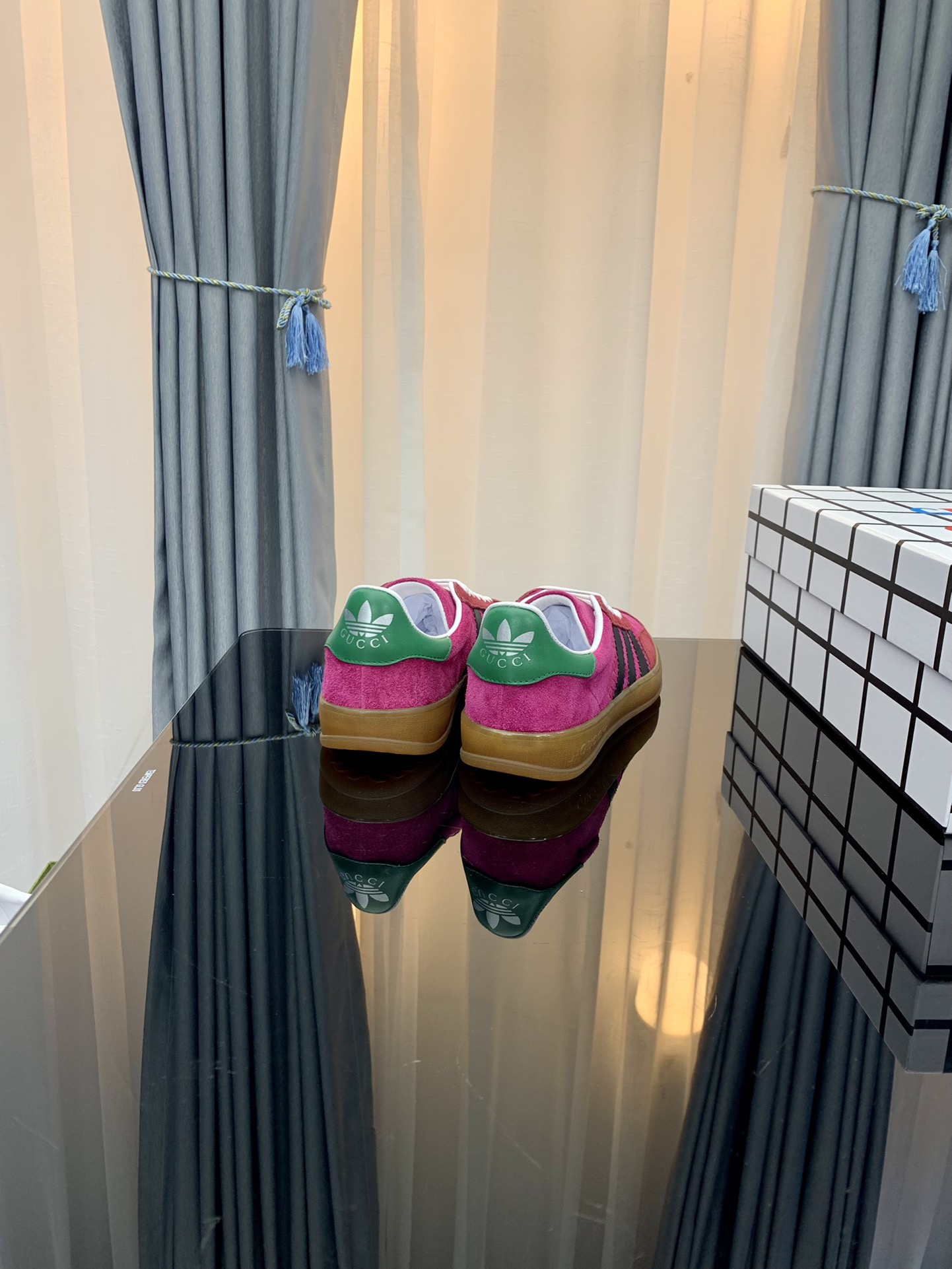 Gucci x Adidas Women’s Gazelle Sneaker Pink For Women GG