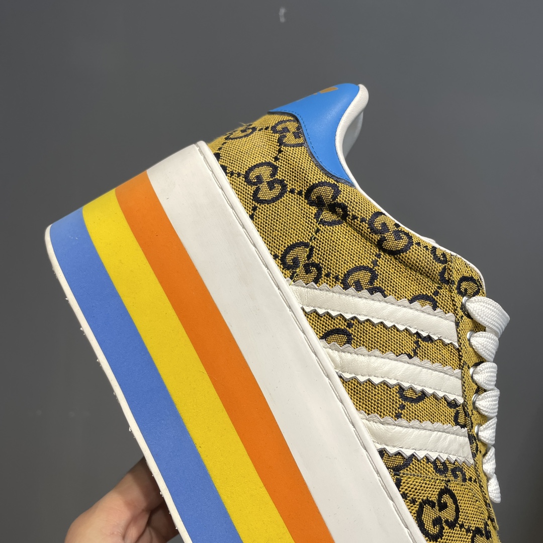 Gucci x Adidas Women’s GG Gazelle Sneaker Beige For Women GG 707873 UWV20 7163