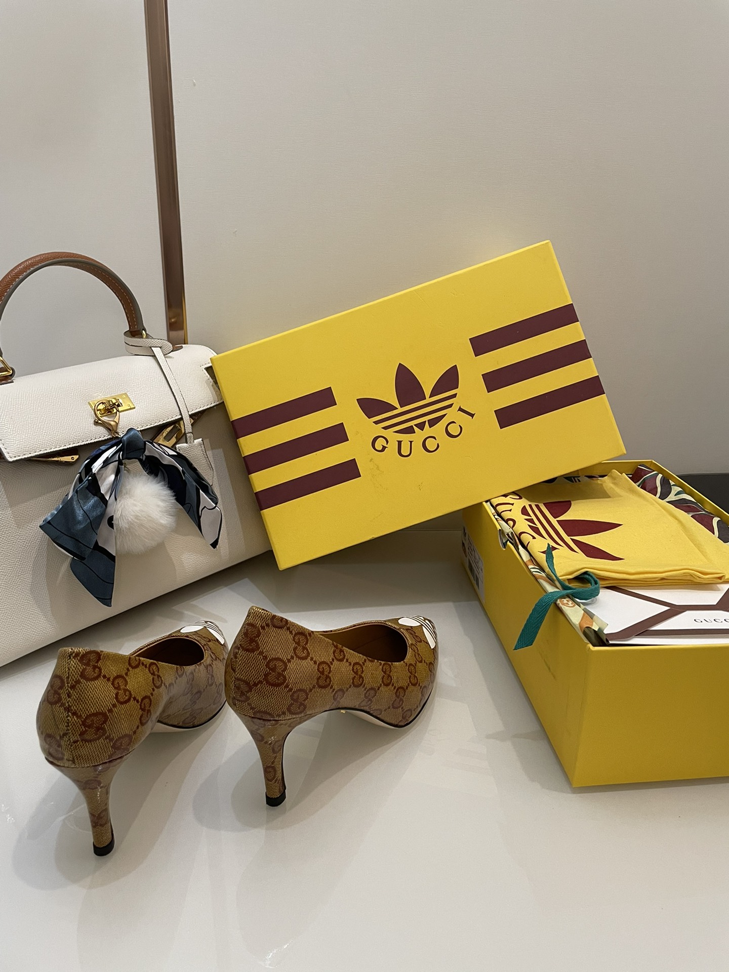 Gucci x Adidas Women’s GG Pump Brown For Women GG