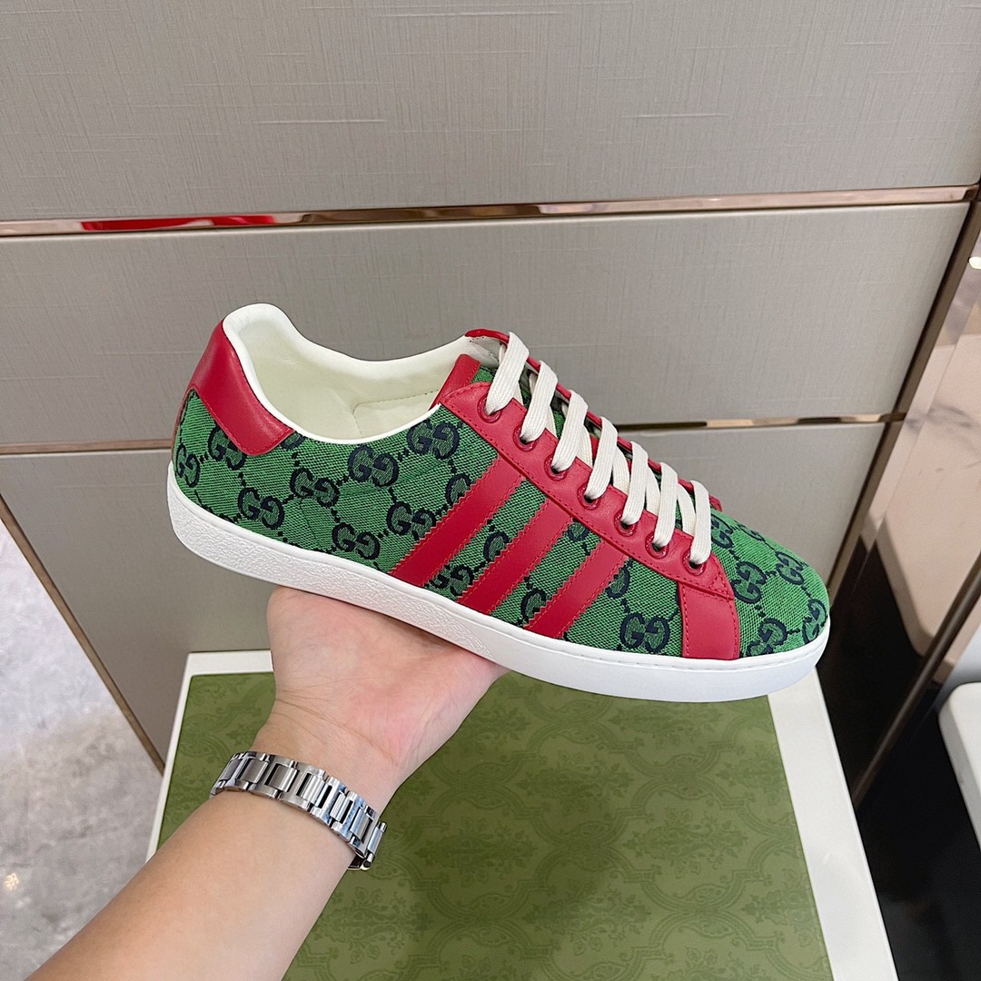 Gucci x Adidas Women’s GG Sneakers Green Red For Women 707861