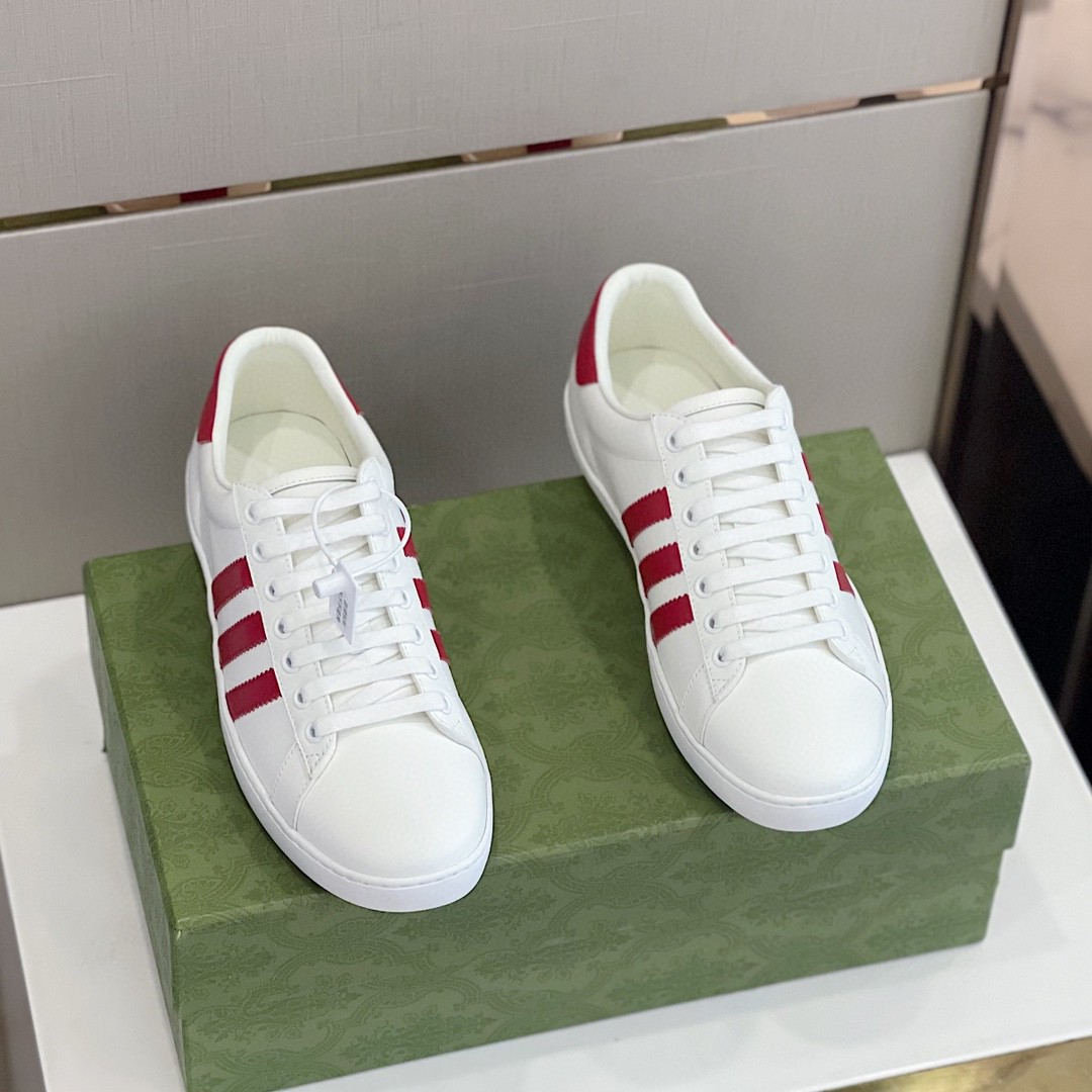 Gucci x Adidas Women’s Sneakers White Red For Women 707861