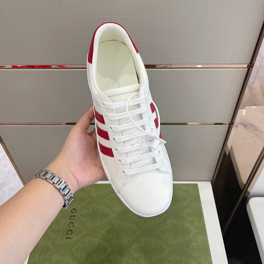 Gucci x Adidas Women’s Sneakers White Red For Women 707861
