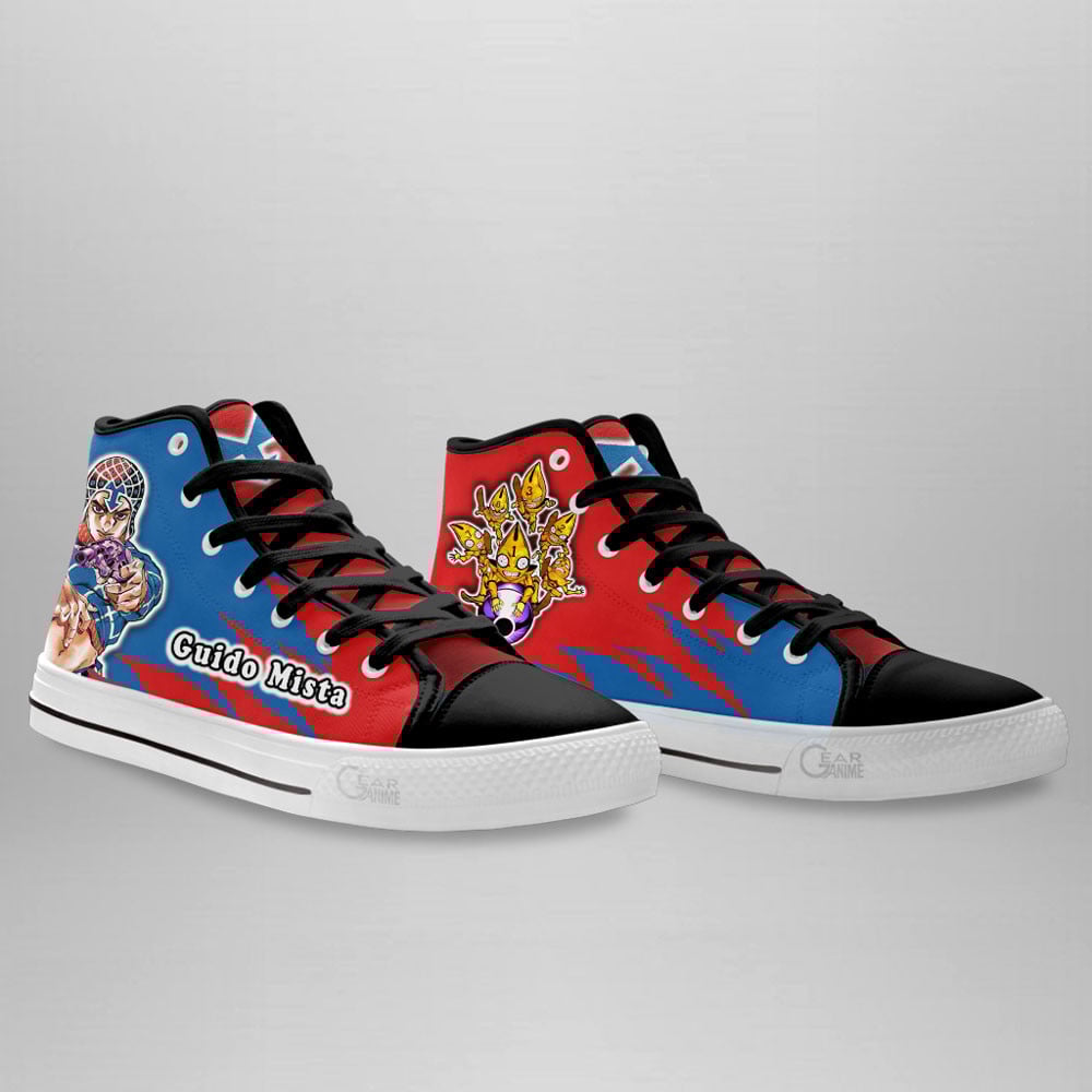 Guido Mista High Top Shoes JoJo’s Bizarre Adventure Anime Sneakers
