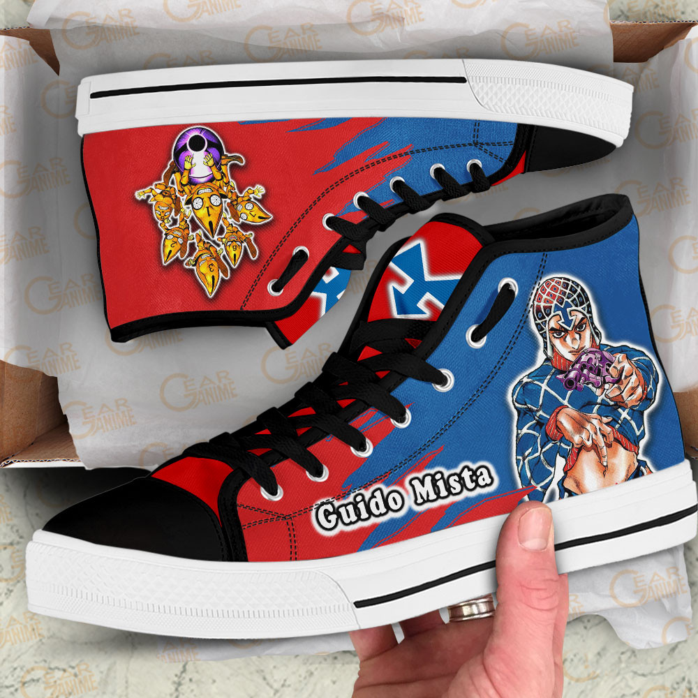 Guido Mista High Top Shoes JoJo’s Bizarre Adventure Anime Sneakers