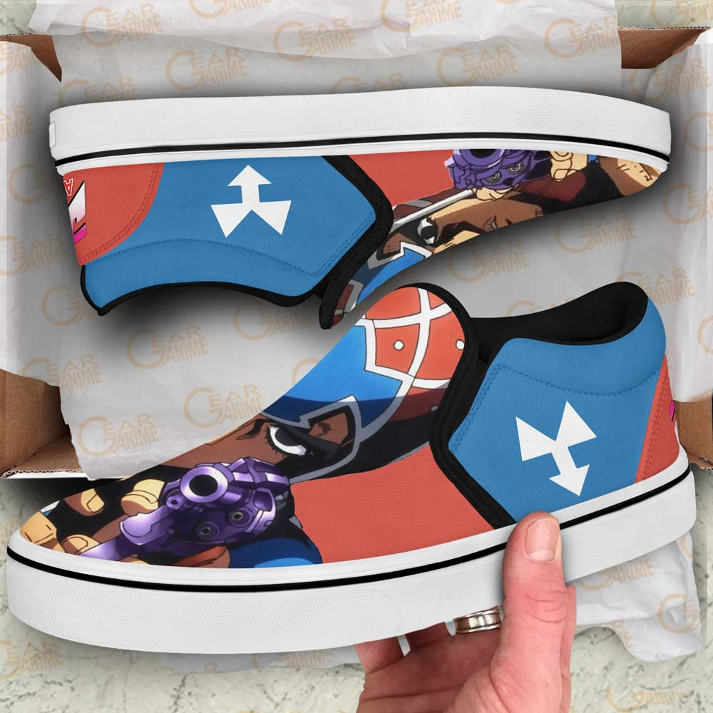 Guido Mista Slip-On Shoes Canvas Custom Anime JoJo’s Bizarre Adventure Shoes