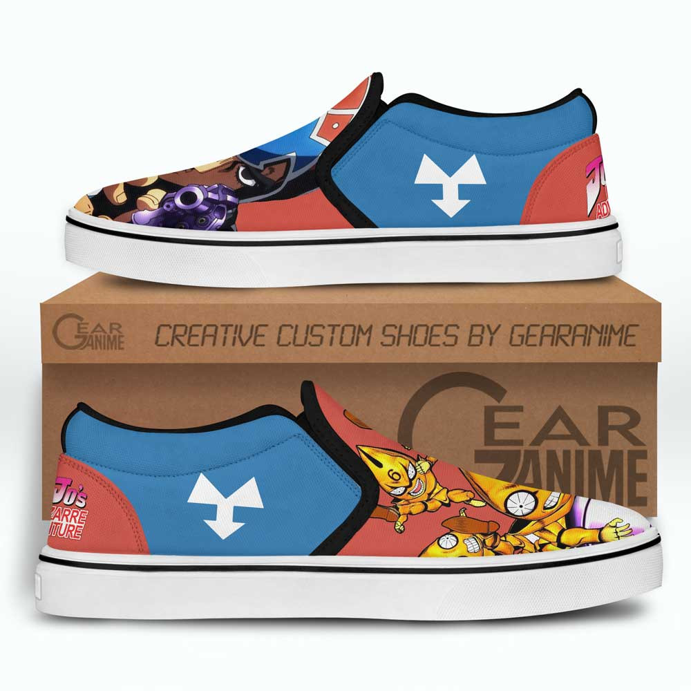 Guido Mista Slip-On Shoes Canvas Custom Anime JoJo’s Bizarre Adventure Shoes