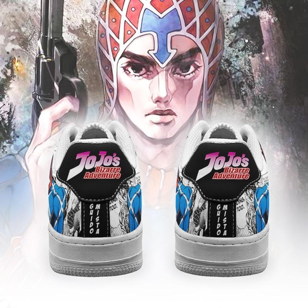 Guido Mista Sneakers Manga Style JoJo’s Anime Shoes Fan Gift