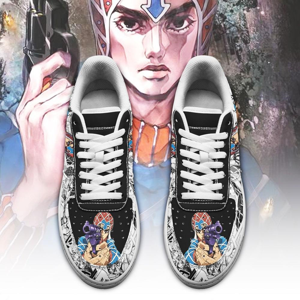 Guido Mista Sneakers Manga Style JoJo’s Anime Shoes Fan Gift