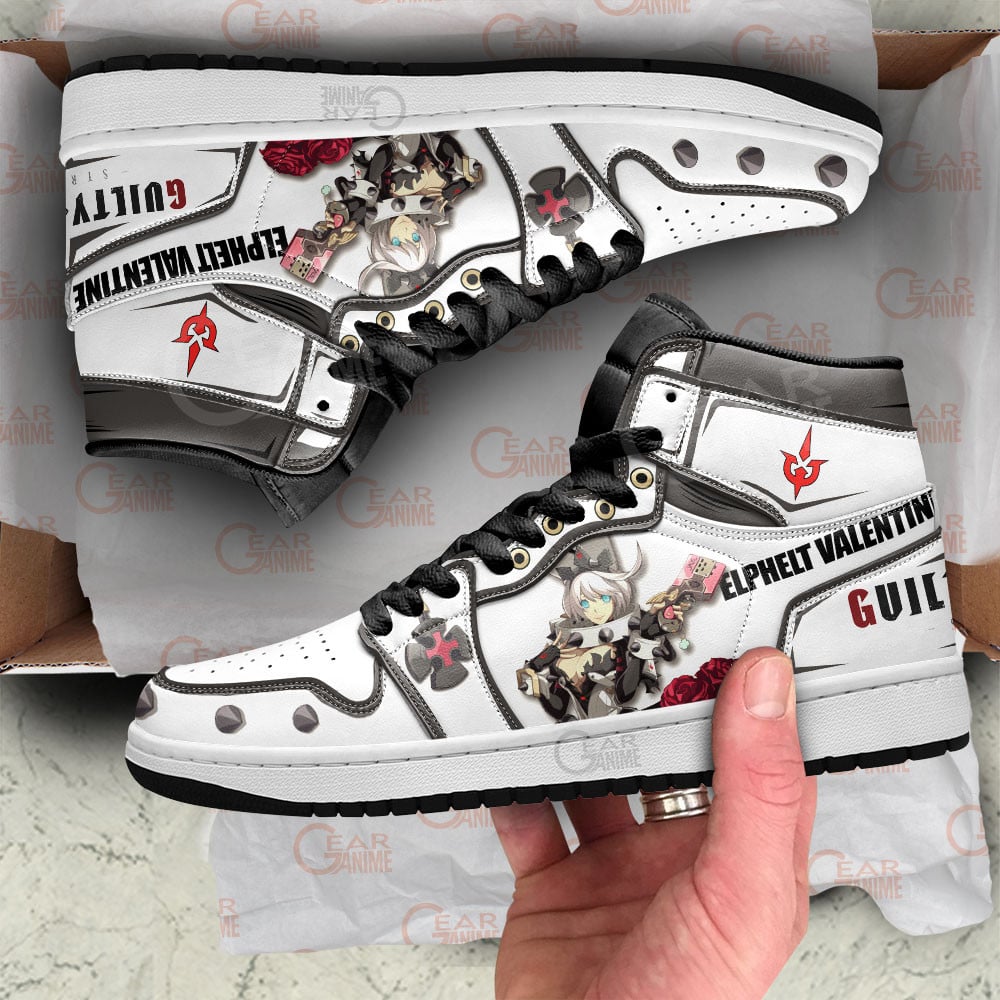 Guilty Gear Elphelt Valentine Anime Shoes, Air Jordan Hightop