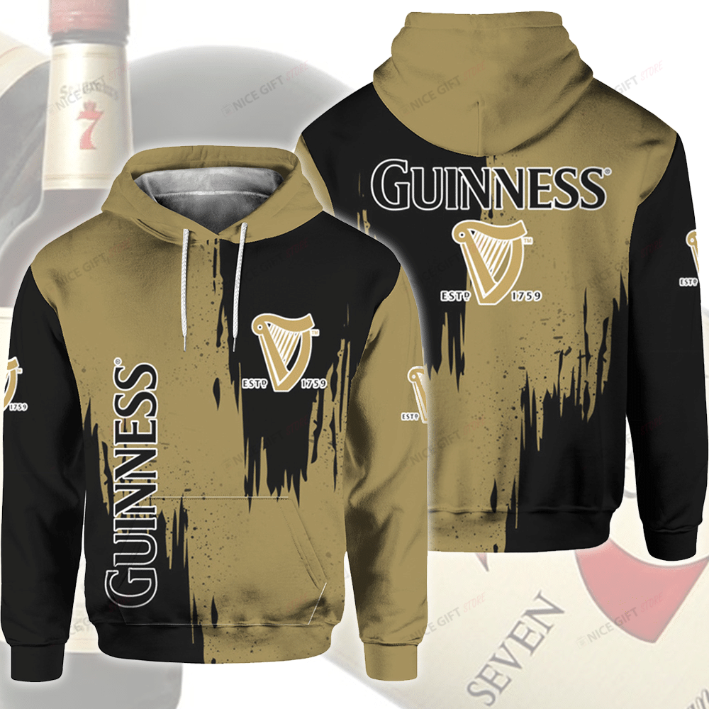 Guinness 3D Hoodie Gift For Fans