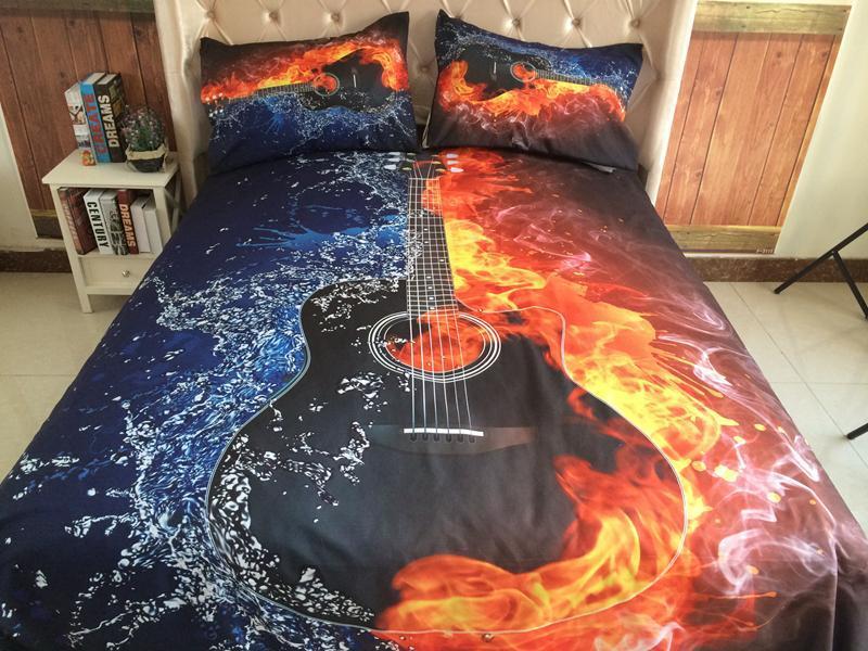Guitar Music Duvet Cover Bedding Set