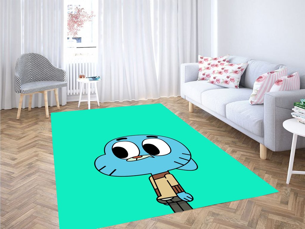 Gumball Watterson Living Room Modern Carpet Rectangle Rug