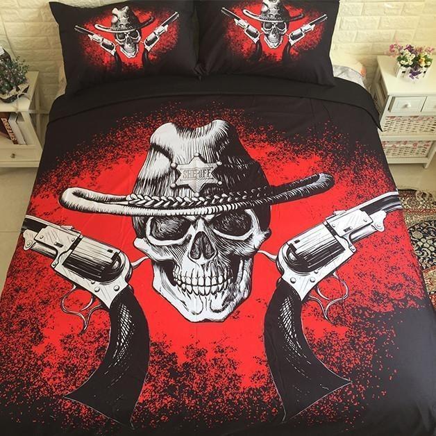 Gun 3D Customized Duvet Cover Bedding Set