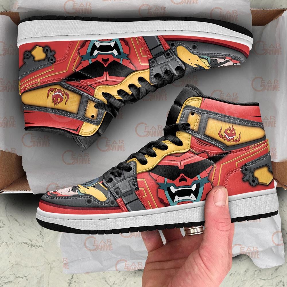 Gunmen Robot Anime JD1s Sneakers For Tengen Toppa Gurren Lagann Fans, Air Jordan Hightop