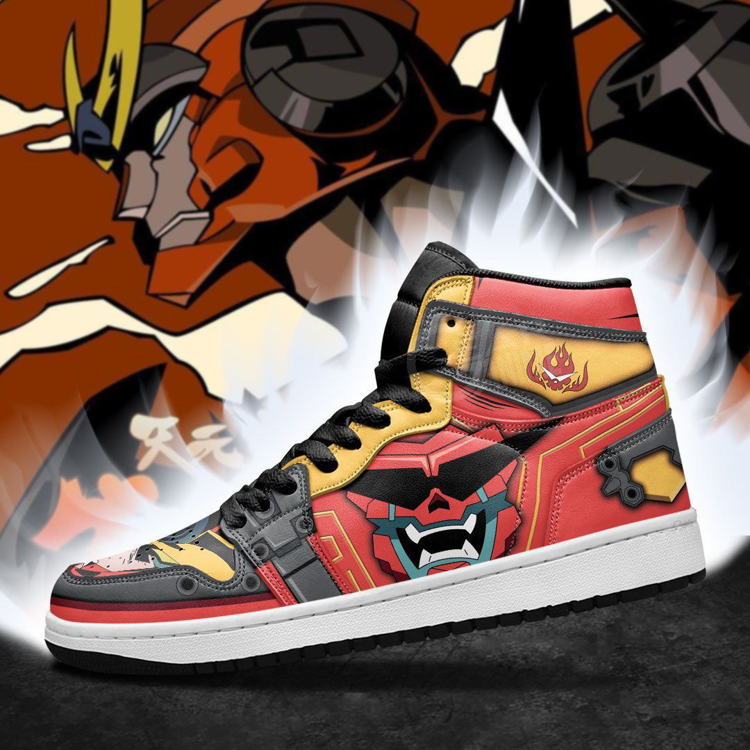 Gunmen Robot Gurren Lagann Anime 1 High Top Air Jordan Sneaker, Air Jordan Hightop