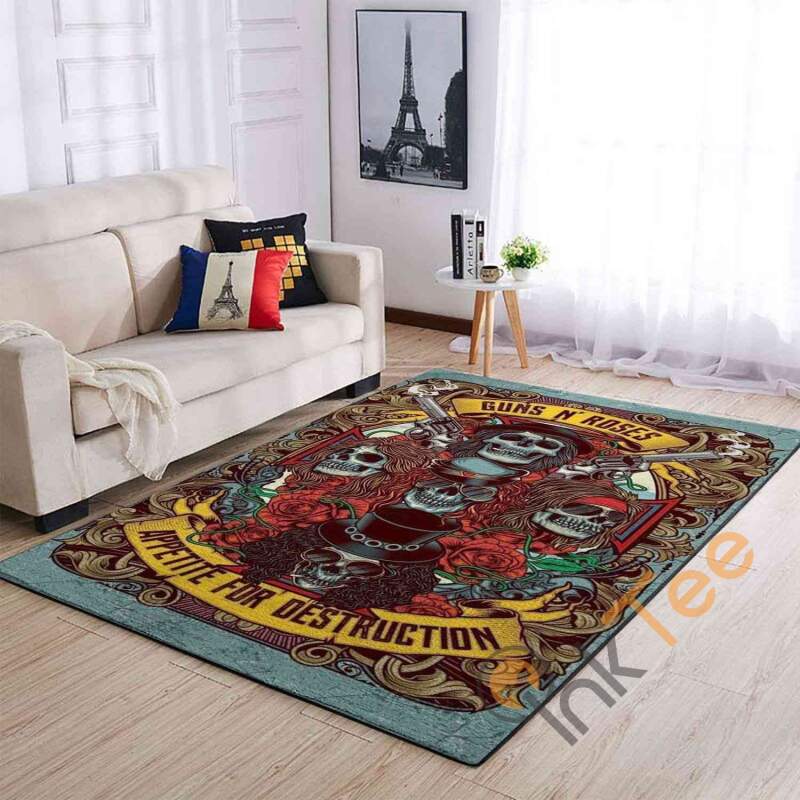 Guns N’ Roses Area Rectangle Rug