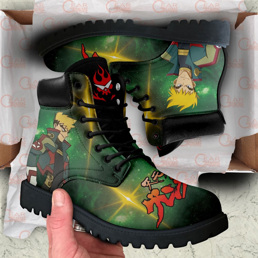 Gurren Lagann Kittan Bachika Boots Anime Custom Shoes