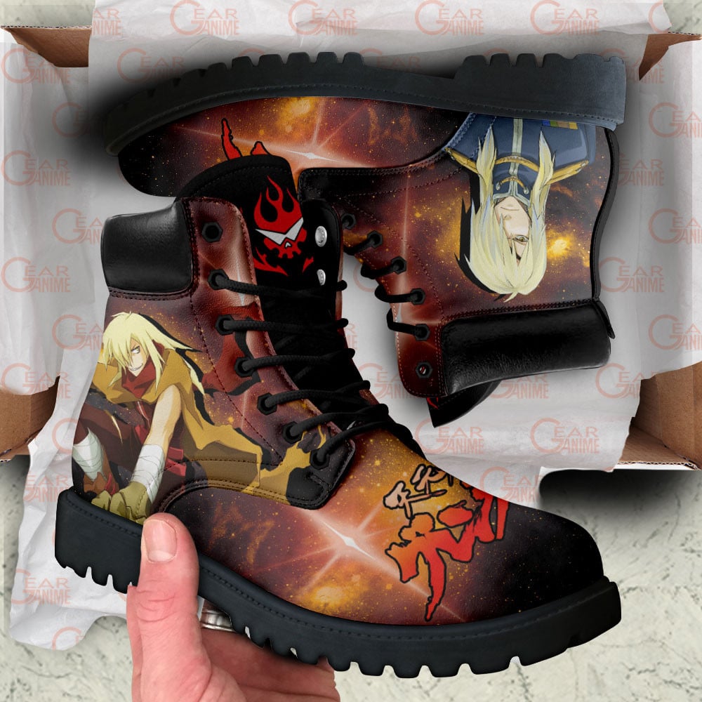 Gurren Lagann Viral Boots Anime Custom Shoes