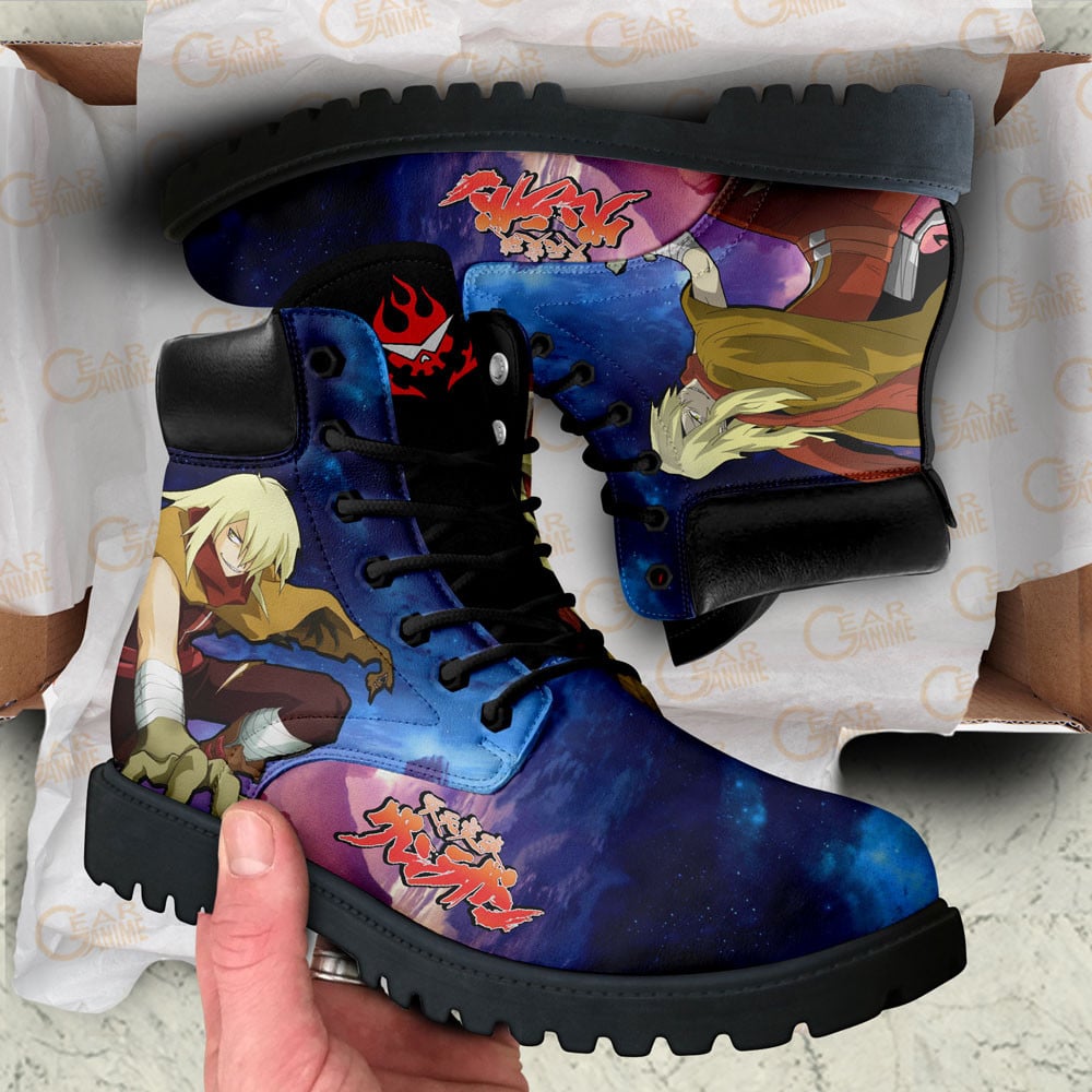 Gurren Lagann Viral Boots Anime Custom Shoes