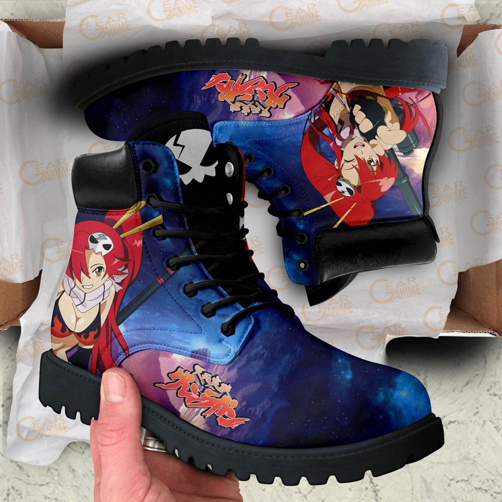 Gurren Lagann Yoko Littner Boots Anime Custom Shoes