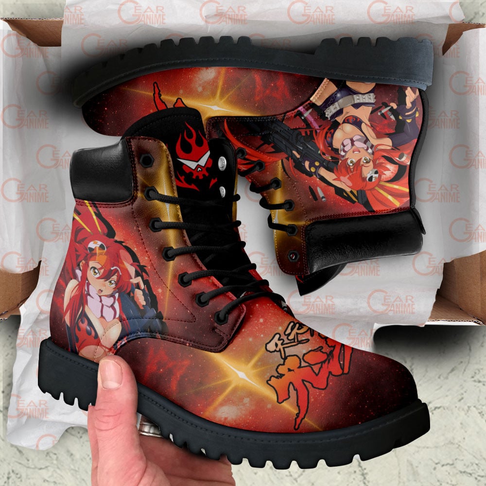 Gurren Lagann Yoko Littner Boots Anime Custom Shoes